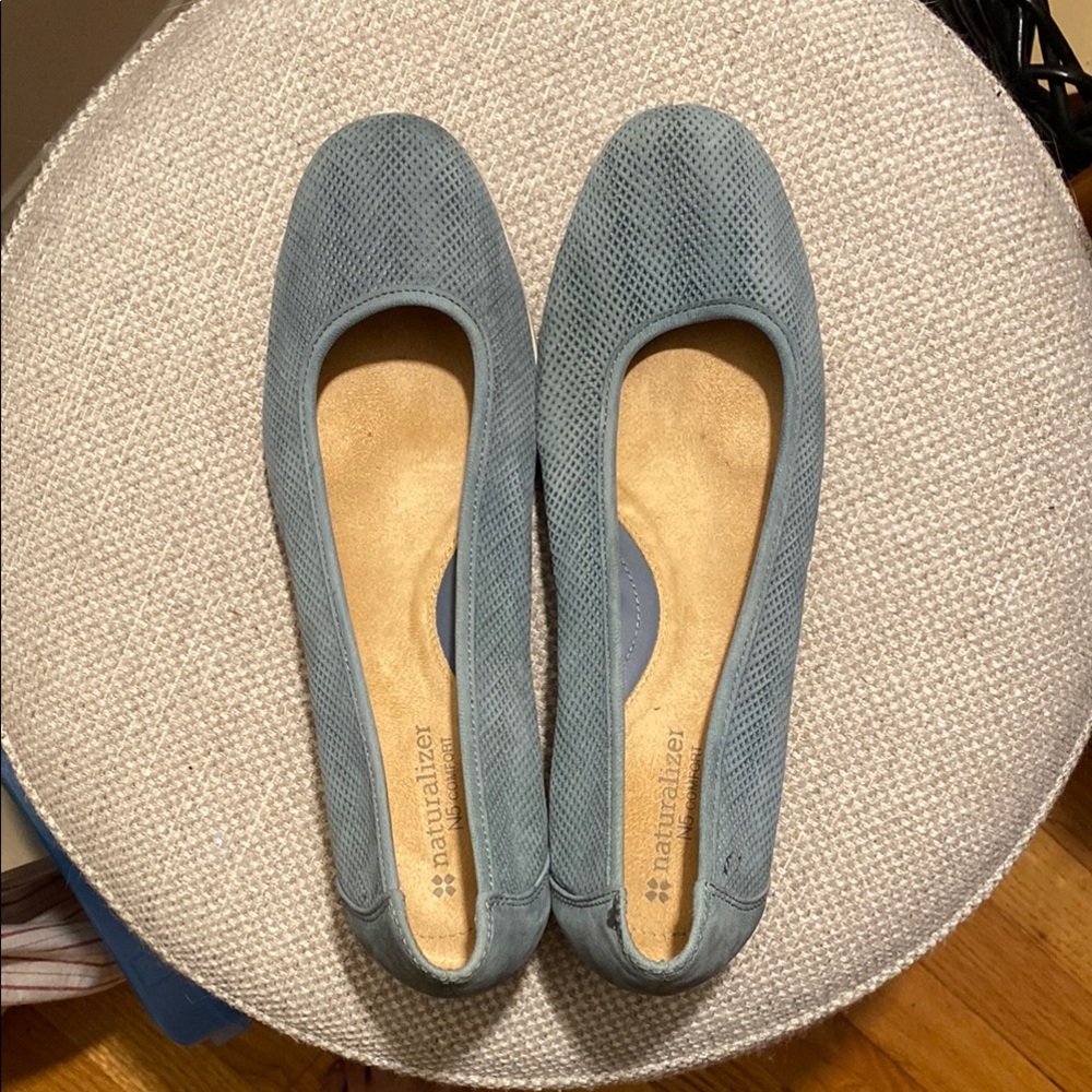 Naturalizer Blue Suede Flats